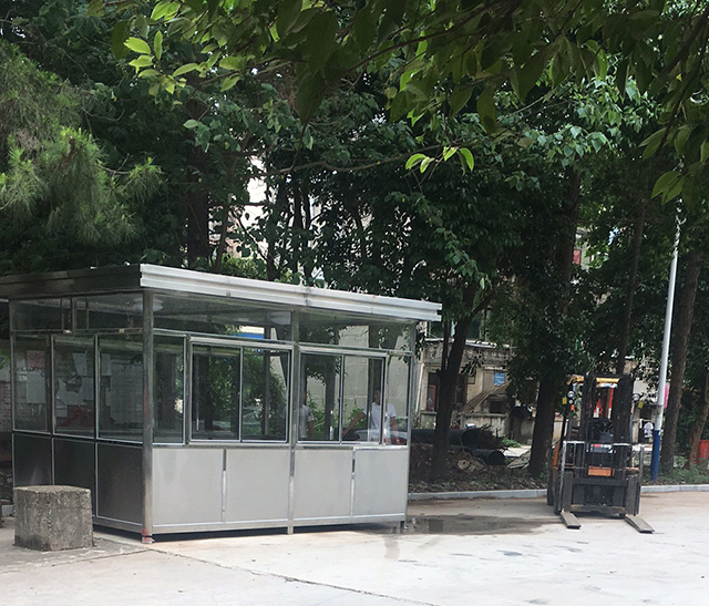 抚州小区 定做不锈钢岗亭