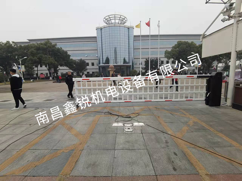南昌印钞有限公司(岱山东路)栅栏道闸+段滑门