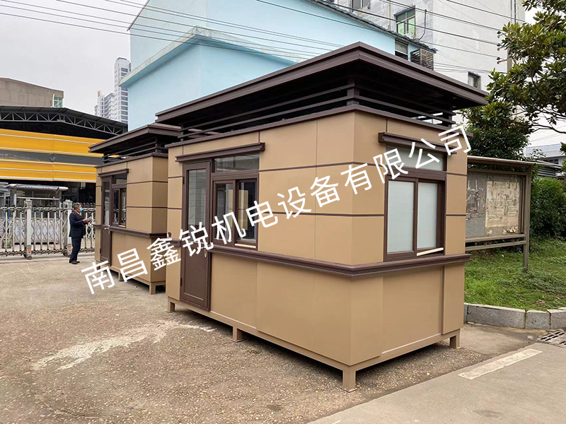 上饶广丰区天地豪园小区 2.0-3.6-3.0高 艺术造型岗亭2台发货