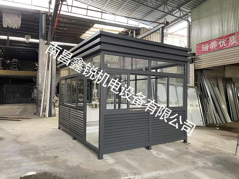 广昌县第五幼儿园 3.0-4.0-2.8高 直脚钢结构岗亭 送货